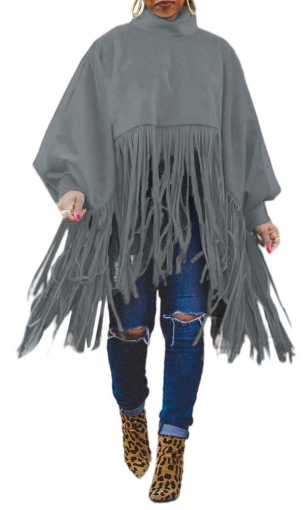 She shaggy Poncho
